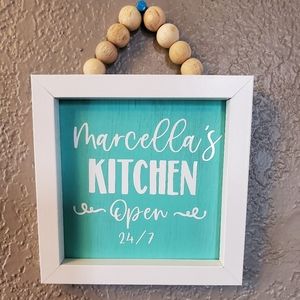 custom kitchen sign